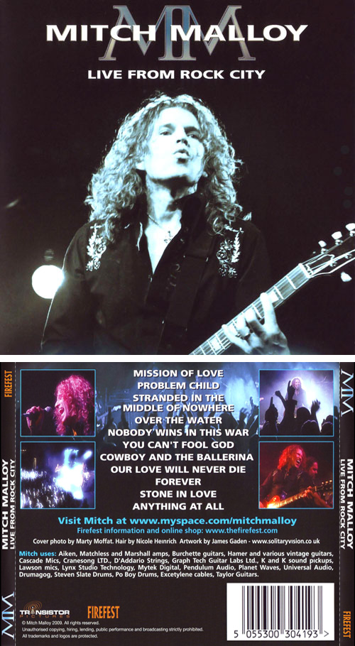 Mitch Malloy - Live From Rock City [limited edition CD] (2009)