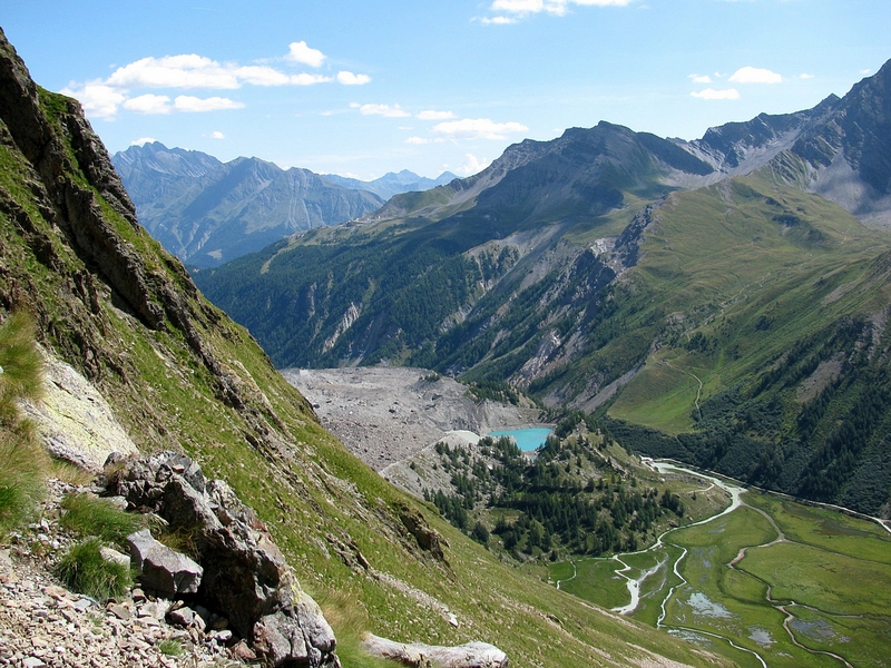 lago Miage 17.8.09 dall'alto - 
