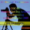 COC-MG Coming Out Dag Arnhem voorbereiding vrijdag 9 oktober 2009