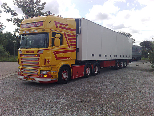 Heditrans Scania R500 met nieuwe trailer Vrachtwagens