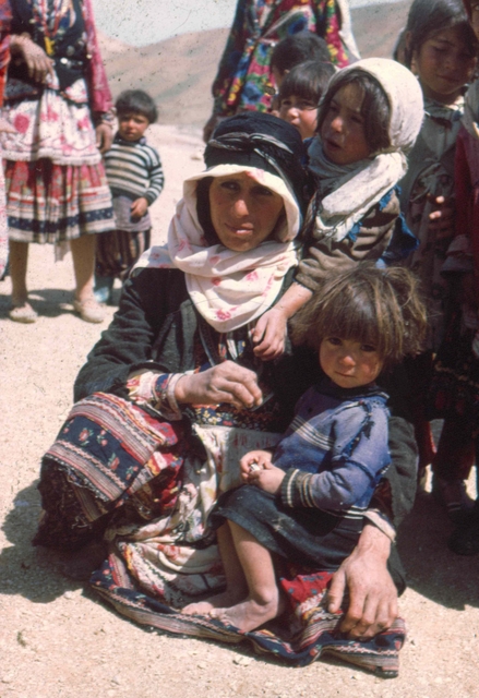 kurdish family shepherds Afghanstan 1971, on the road