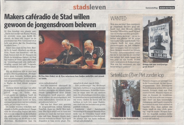 AD Utrechts Nieuwsblad 27-11-2009 Zwangerschap 2009