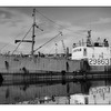 Vancouver fish boat - Black & White and Sepia