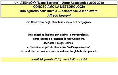 lezione meteo - 