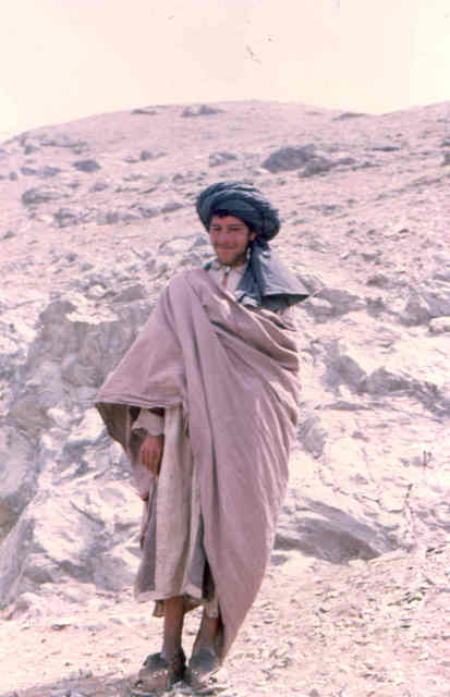 Kabul, shepherd outside Kabul Afghanstan 1971, on the road