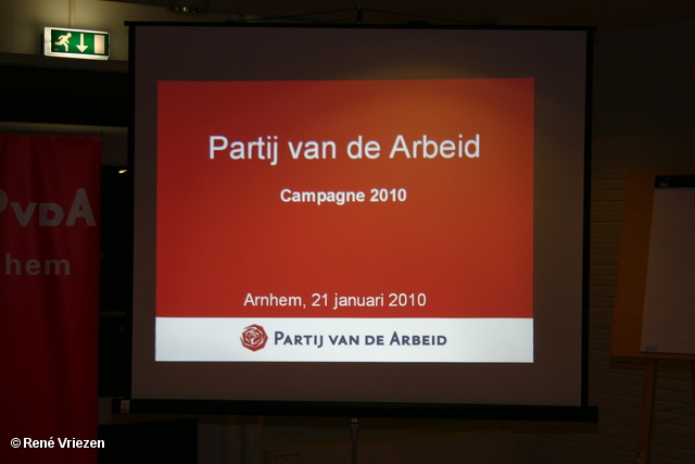  RenÃ© Vriezen 2010-01-21 #0003 PvdA Arnhem Start Campagne GR2010 donderdag 21 januari 2010