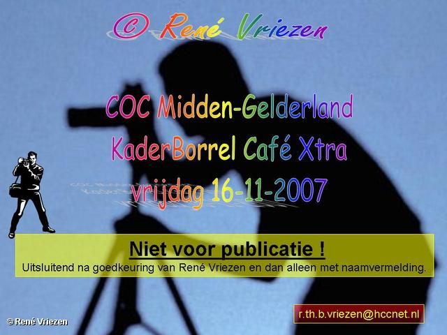 ©René Vriezen 2007-11-16 #0000 COC-MG KaderBorrel Café Xtra vrijdag 16-11-2007