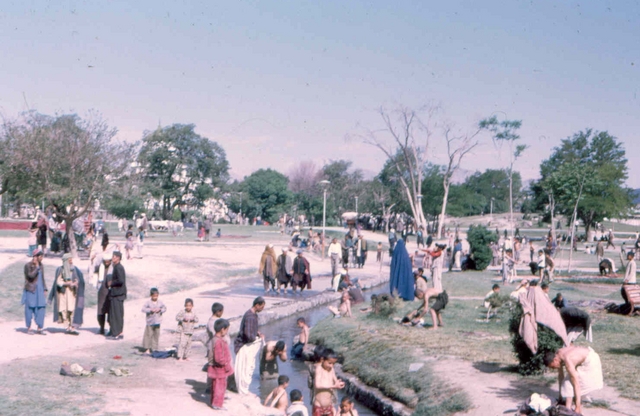 kabul park Afghanstan 1971, on the road