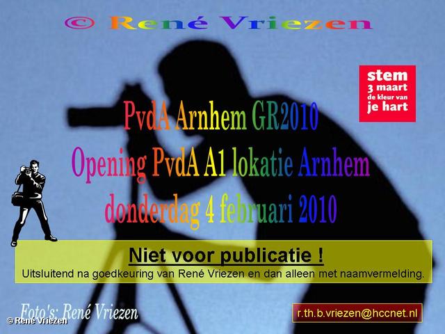  René Vriezen 2010-02-04 #0000 PvdA Opening PvdA A1 lokatie Arnhem donderdag 4 februari 2010