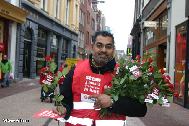  RenÃ© Vriezen 2010-02-13 #0037 PvdA Armhem Canvassen Binnenstad Arnhem zaterdag 13 februari 2010