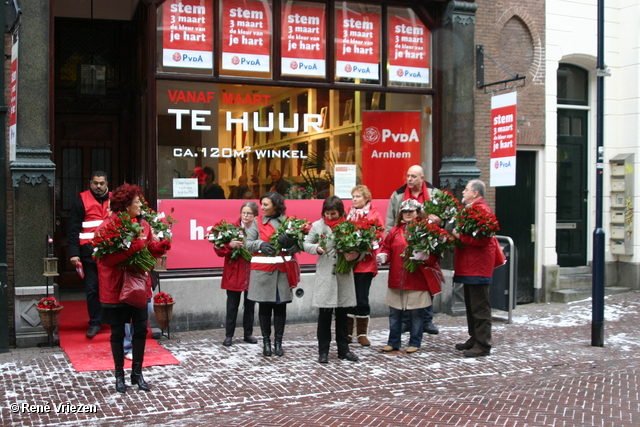  RenÃ© Vriezen 2010-02-13 #0021 PvdA Armhem Canvassen Binnenstad Arnhem zaterdag 13 februari 2010