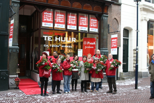  RenÃ© Vriezen 2010-02-13 #0023 PvdA Armhem Canvassen Binnenstad Arnhem zaterdag 13 februari 2010