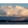 boat and rainbow - Landscapes