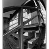 fisheye stair - Black & White and Sepia