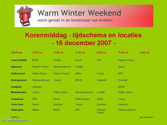 ©René Vriezen 2007-12-16 #0000  HerenAkkoord Warme Winter Weken Binnenstad Arnhem zondag 16-12-2007
