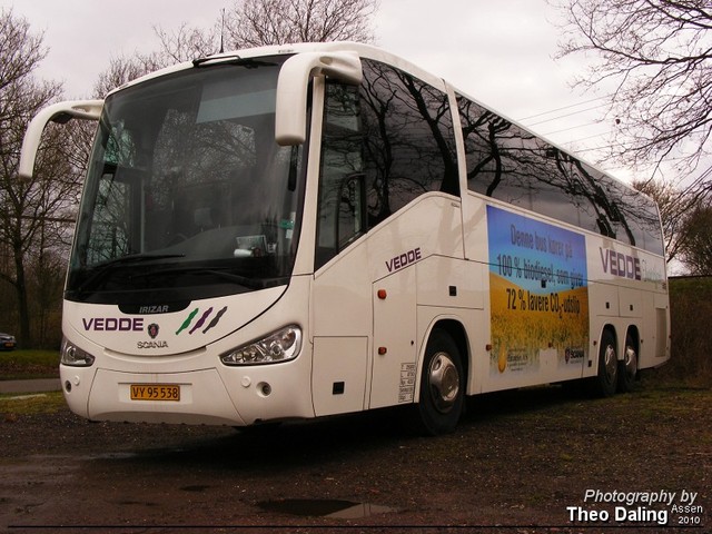 Vedde - Kopenhaven (D) VY 95 538-border Touringcar's Buitenland 2010