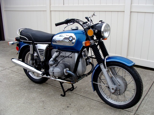 2986124 '72 R75-5 Blue Toaster 016 SOLD....1972 BMW R75/5 Blue, "Toaster" 44,186 Miles.