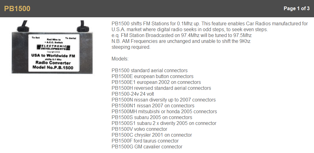 konwerter USA band Worldwide - 