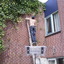 Klimop eraf met Niels Wessi... - In de tuin 2010