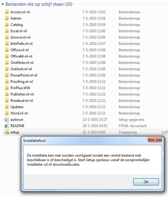 office installatie. - 