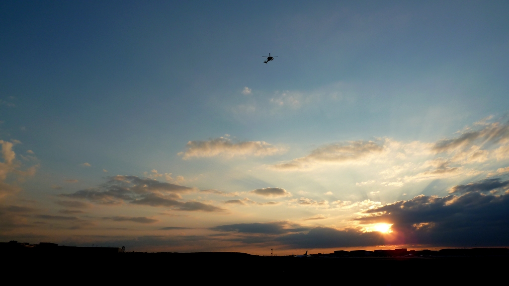 Heli at Stuttgart airport - 