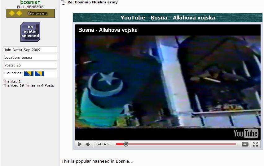 Pak flag in Bosnia - 