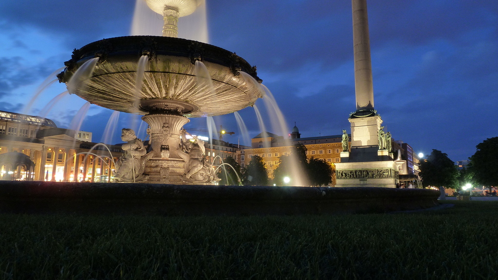 Schlossplatz at night - 