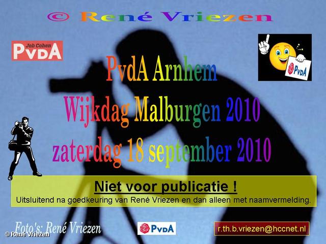  RenÃ© Vriezen 2010-09-18 #0000 PvdA Arnhem Kraam Wijkdag Malburgen zaterdag 18 september 2010