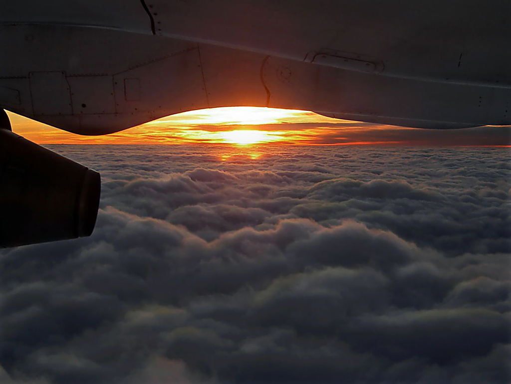 tramonto in aereo - 