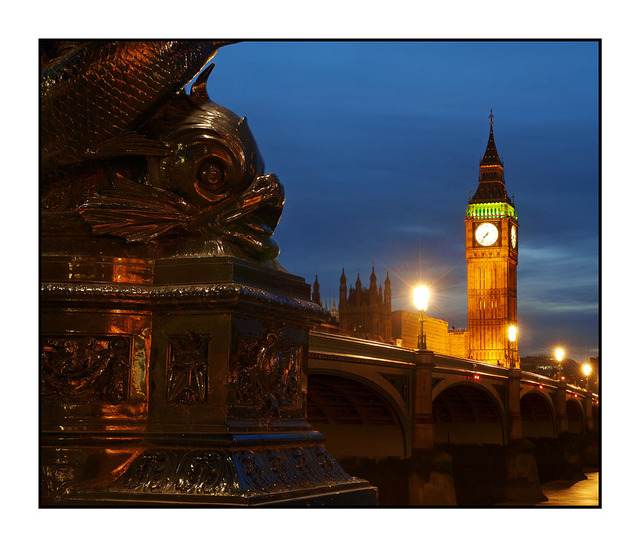 Fish and Big Ben England and Wales