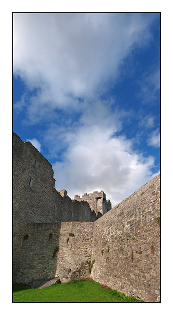 Ross Castle tall Pano Ireland