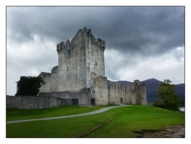 Ross Castle in the Rain Ireland