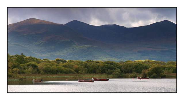 Lough Leane Boats Brtiain and Ireland Panoramas