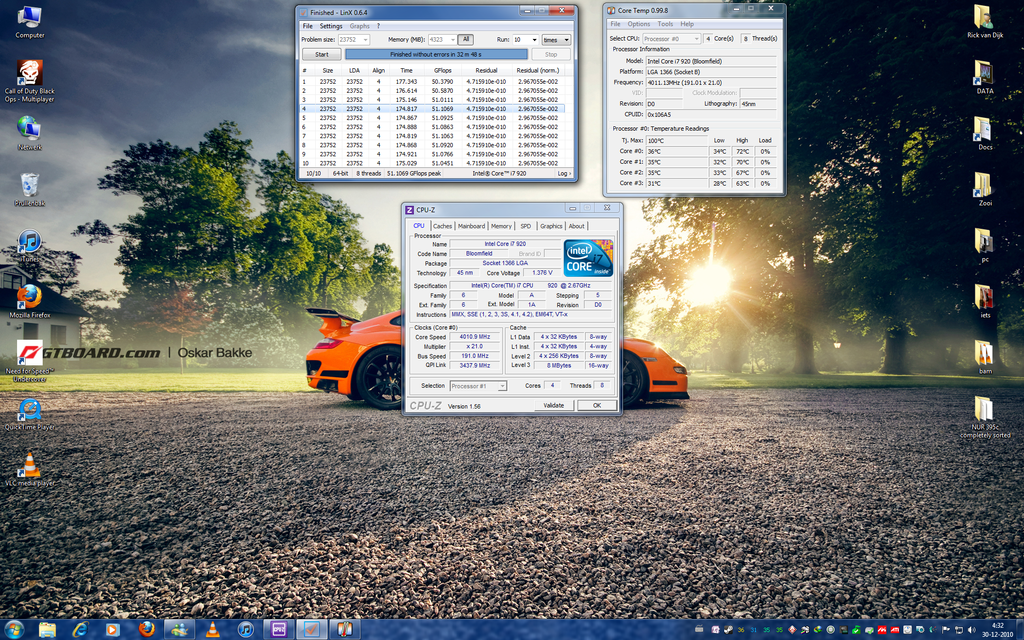 920d0 4ghz ht aan snelle run - 
