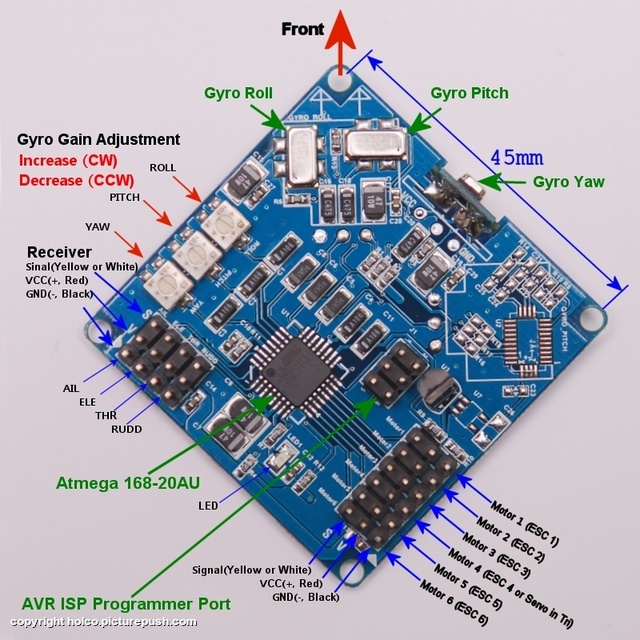 mainboard blue 2 Quadrocopters