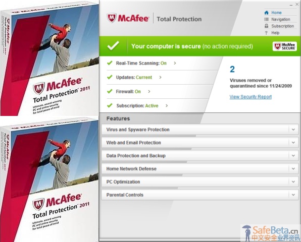 McAfee Total Protection 2011 - 