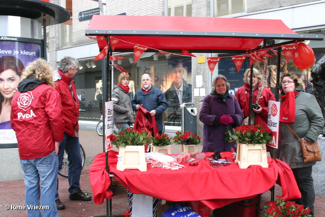 RenÃ© Vriezen 2011-02-12 #0006 PvdA Arnhem Land vd Markt campagne PV2011 Job Cohen zaterdag 12 februari 2011