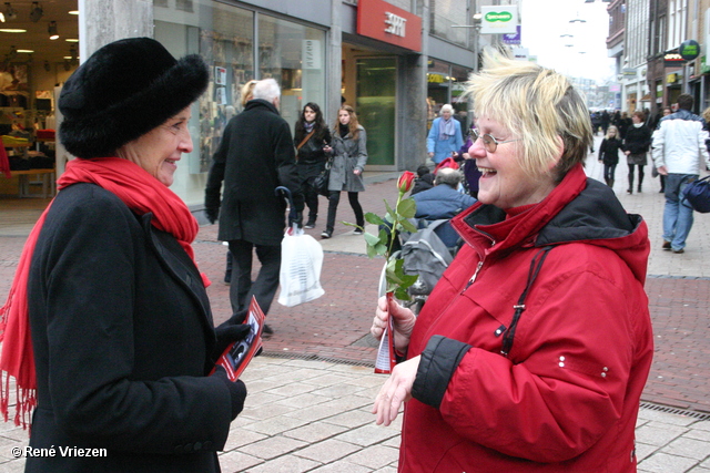 RenÃ© Vriezen 2011-02-12 #0016 PvdA Arnhem Land vd Markt campagne PV2011 Job Cohen zaterdag 12 februari 2011