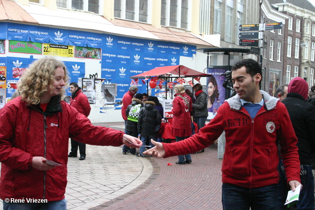 RenÃ© Vriezen 2011-02-12 #0032 PvdA Arnhem Land vd Markt campagne PV2011 Job Cohen zaterdag 12 februari 2011