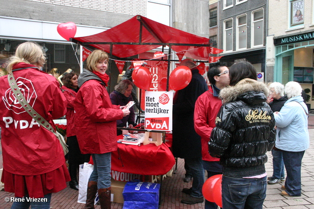 RenÃ© Vriezen 2011-02-12 #0073 PvdA Arnhem Land vd Markt campagne PV2011 Job Cohen zaterdag 12 februari 2011