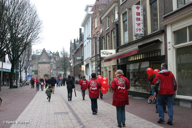 RenÃ© Vriezen 2011-02-12 #0090 PvdA Arnhem Land vd Markt campagne PV2011 Job Cohen zaterdag 12 februari 2011