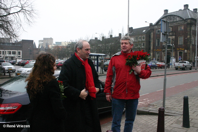 RenÃ© Vriezen 2011-02-12 #0112 PvdA Arnhem Land vd Markt campagne PV2011 Job Cohen zaterdag 12 februari 2011