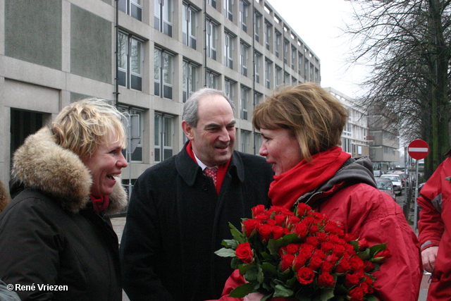 RenÃ© Vriezen 2011-02-12 #0116 PvdA Arnhem Land vd Markt campagne PV2011 Job Cohen zaterdag 12 februari 2011