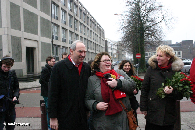 RenÃ© Vriezen 2011-02-12 #0125 PvdA Arnhem Land vd Markt campagne PV2011 Job Cohen zaterdag 12 februari 2011