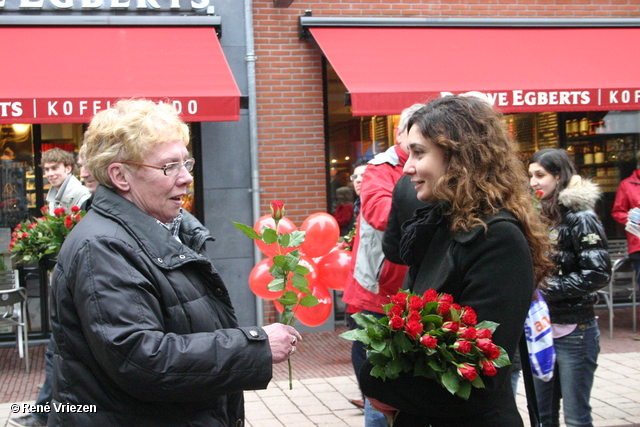 René Vriezen 2011-02-12 #0166 PvdA Arnhem Land vd Markt campagne PV2011 Job Cohen zaterdag 12 februari 2011