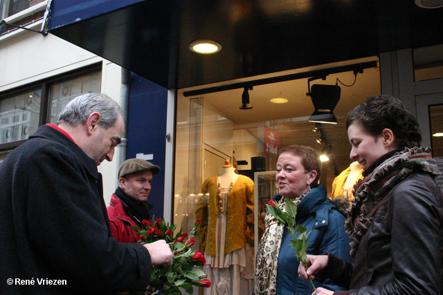 RenÃ© Vriezen 2011-02-12 #0184 PvdA Arnhem Land vd Markt campagne PV2011 Job Cohen zaterdag 12 februari 2011