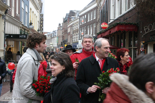 René Vriezen 2011-02-12 #0198 PvdA Arnhem Land vd Markt campagne PV2011 Job Cohen zaterdag 12 februari 2011