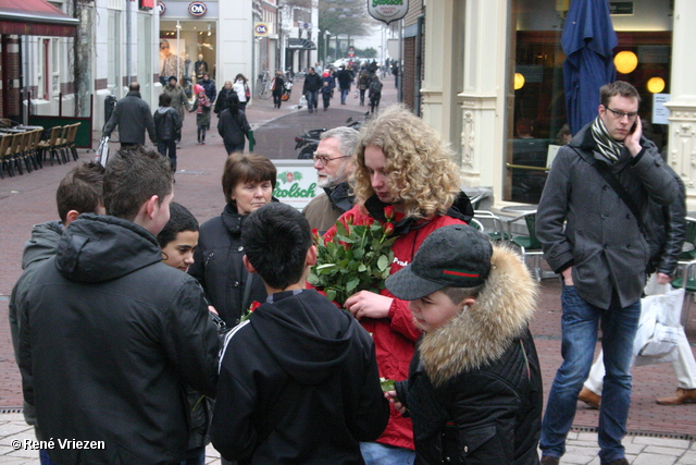 RenÃ© Vriezen 2011-02-12 #0202 PvdA Arnhem Land vd Markt campagne PV2011 Job Cohen zaterdag 12 februari 2011