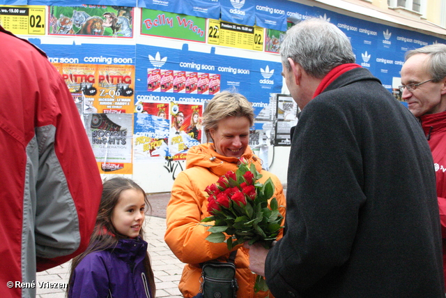 RenÃ© Vriezen 2011-02-12 #0219 PvdA Arnhem Land vd Markt campagne PV2011 Job Cohen zaterdag 12 februari 2011