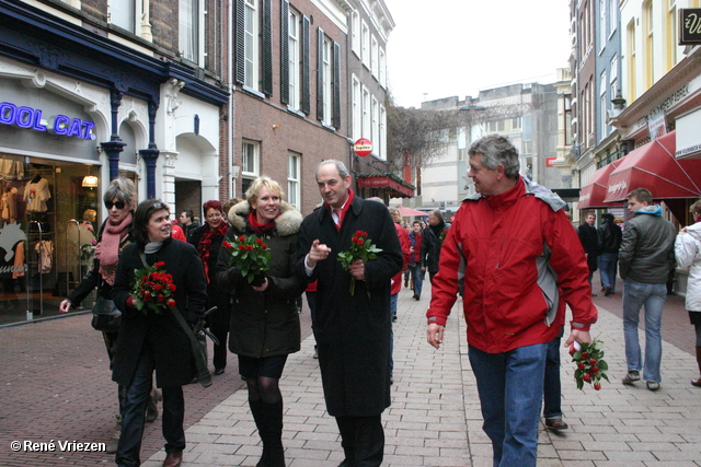 RenÃ© Vriezen 2011-02-12 #0241 PvdA Arnhem Land vd Markt campagne PV2011 Job Cohen zaterdag 12 februari 2011